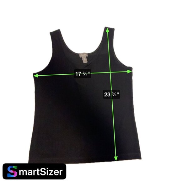 Chico's Travelers Black Scoop Neck Sleeveless Tank Top Sz L - Picture 7 of 8